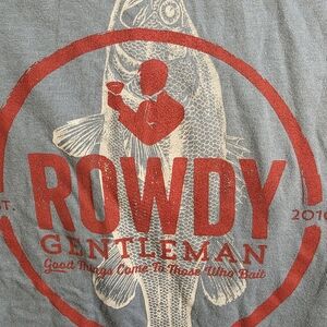 Rowdy Gentleman The Pocket Tee Light Blue Short Sleeve For Fishing Enthudiast